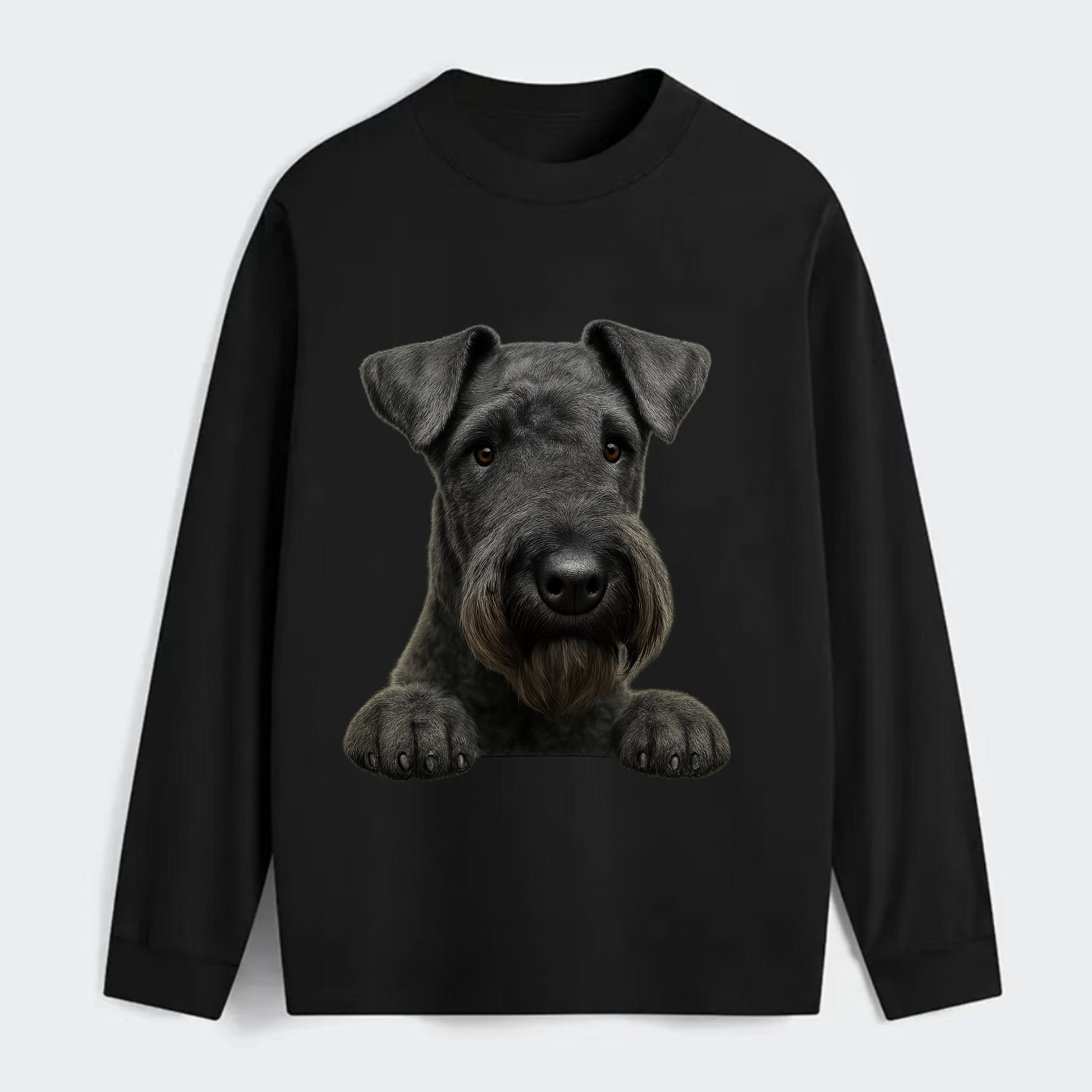 Kerry Blue Terrier  - Classic Long Sleeve Shirt - Black