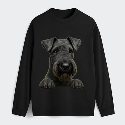 Kerry Blue Terrier  - Classic Long Sleeve Shirt - Black