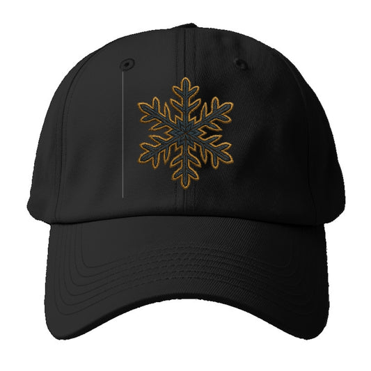 Snowflake  - Baseball Cap For Big Heads - Black