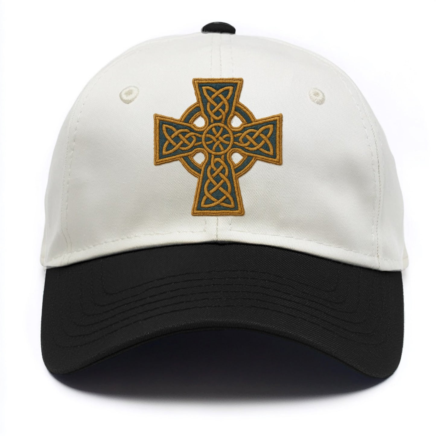Book Of Kells Cross - Two Tone Cap - Black