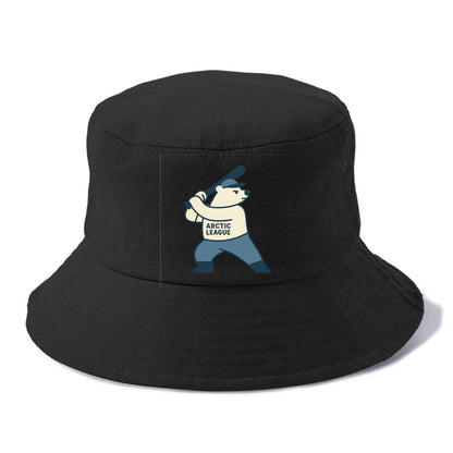Polar Bear Baseball MVP - Bucket Hat - Black