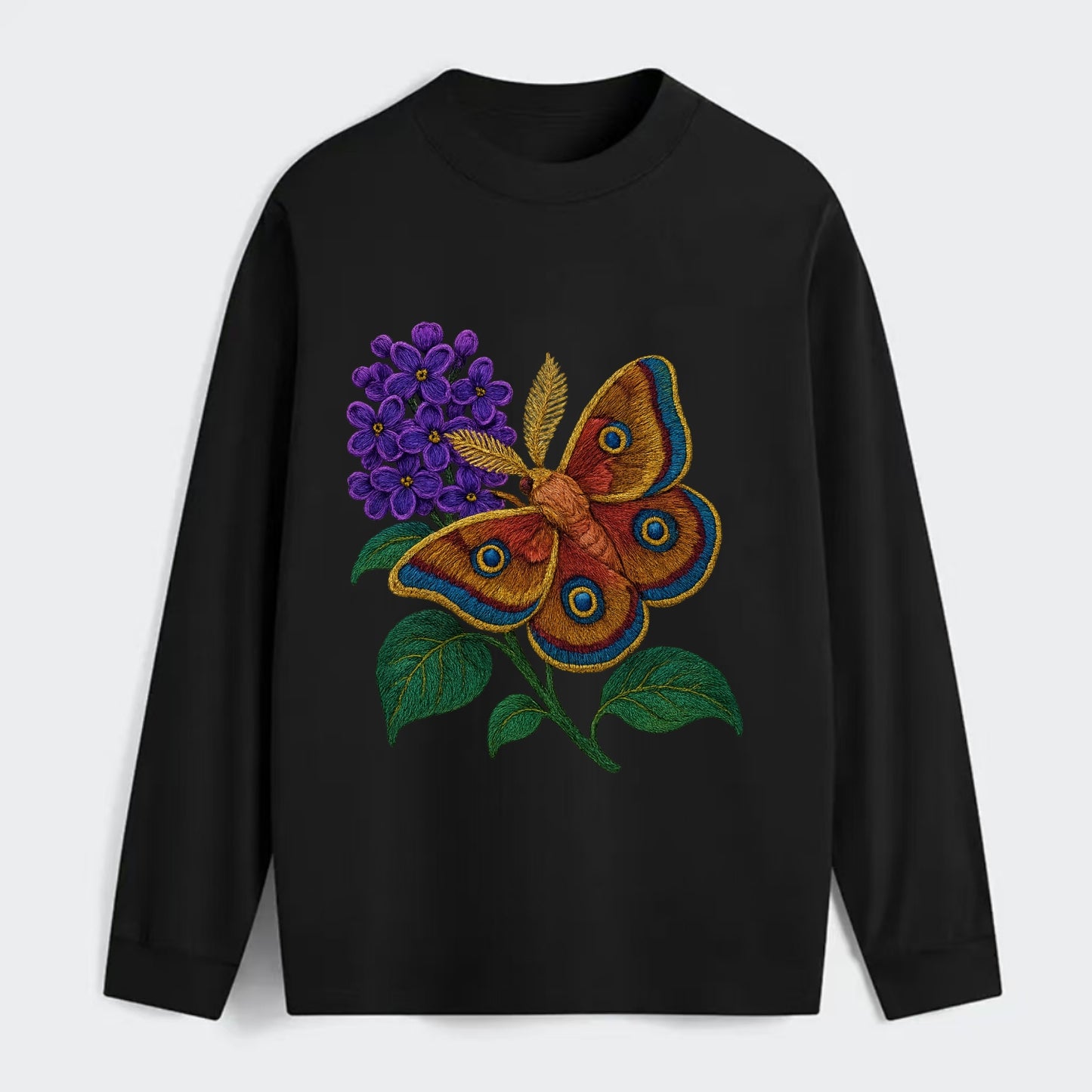 Polyphemus Moth - Classic Long Sleeve Shirt - Black