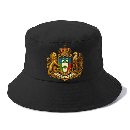 Equatorial Guinea Silk Cotton Tree Emblem - Bucket Hat - Black