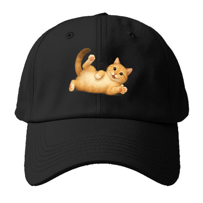 Therapy Cat  - Baseball Cap - Black