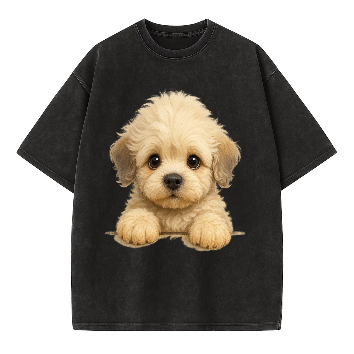 Dandie Dinmont Terrier  - Vintage T-shirt - Black