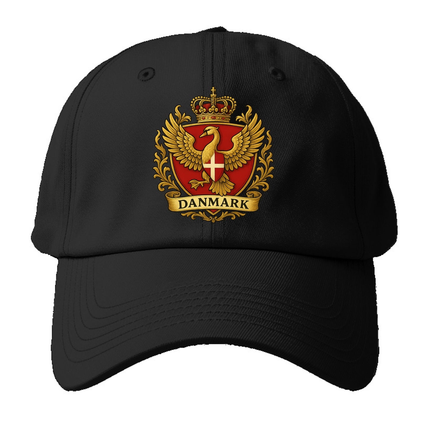Denmark Heritage Badge  - Baseball Cap - Black