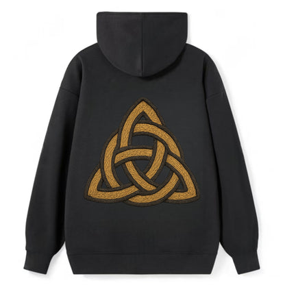 Trinity Knot  - Classic Pullover Hoodie - Black