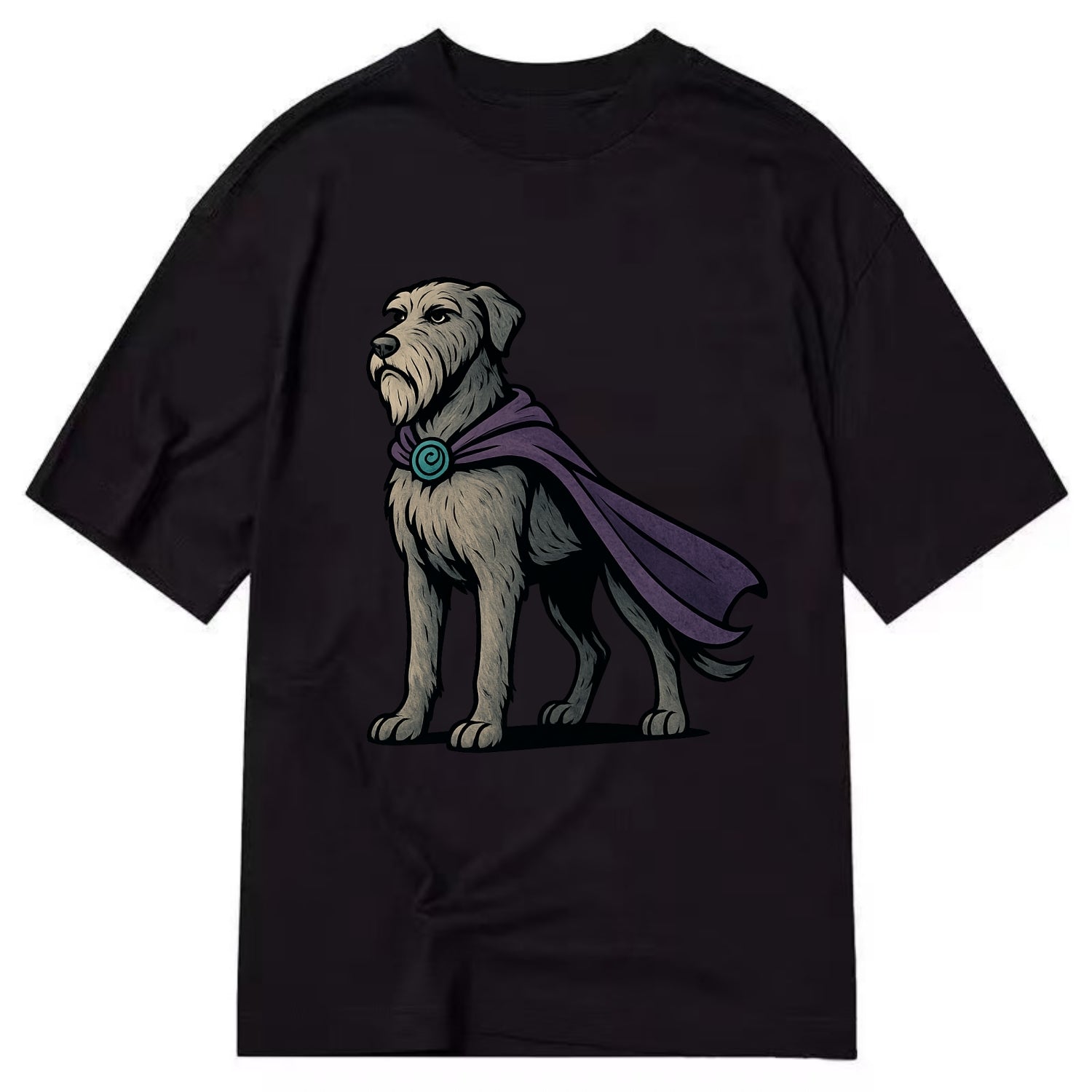 Irish Wolfhound Mystic Hero  - Classic T-shirt - Black