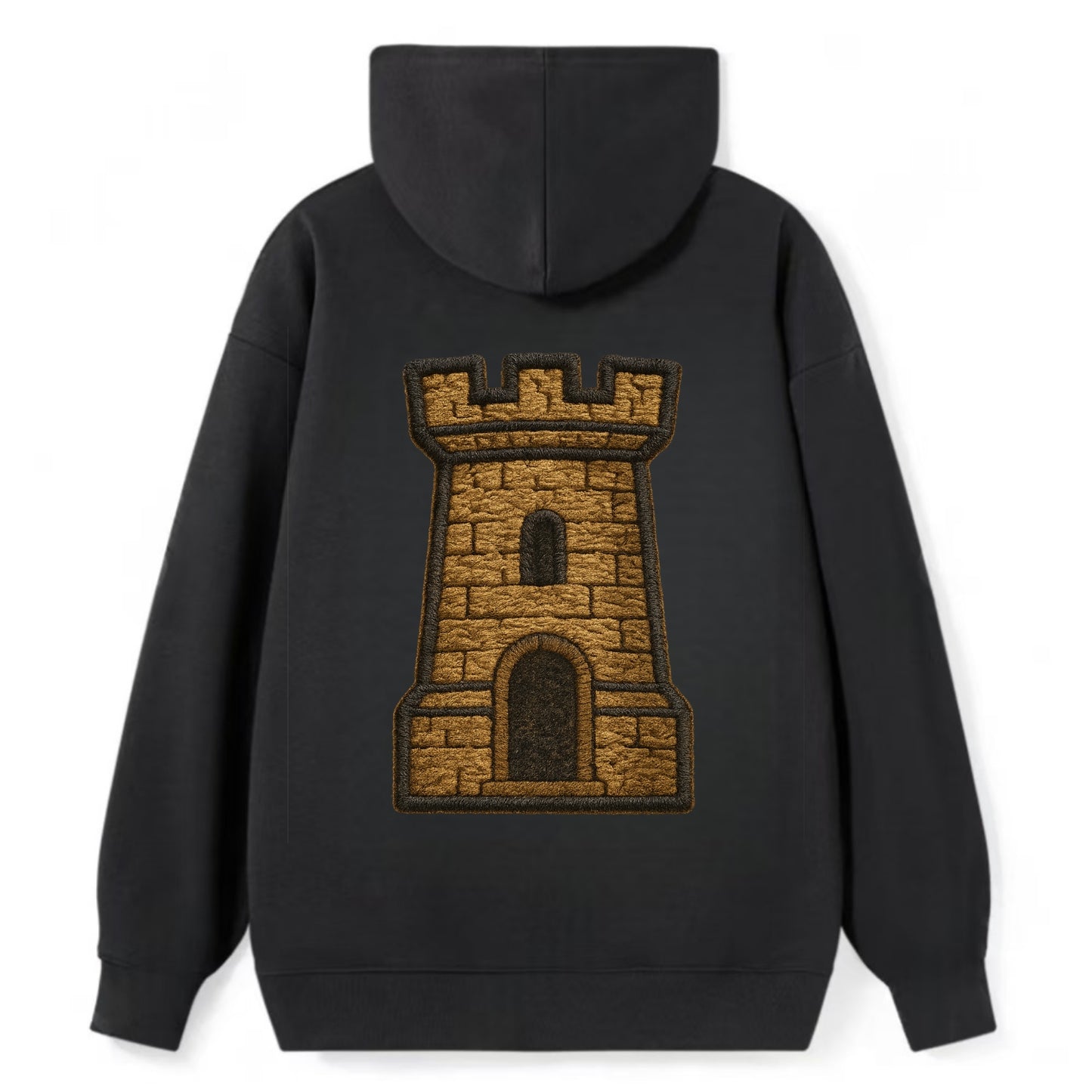 Castle Tower  - Classic Pullover Hoodie - Black