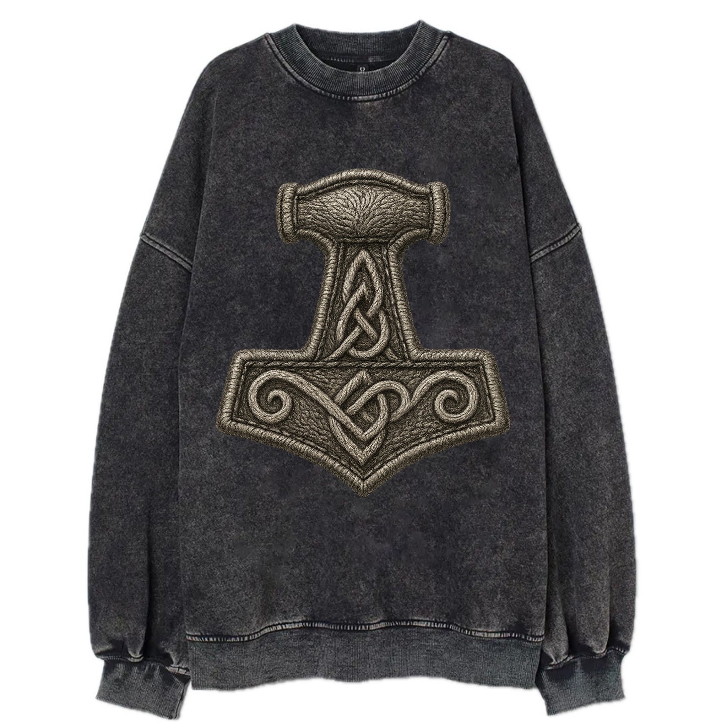 Mjolnir  - Vintage Sweatshirt - Black