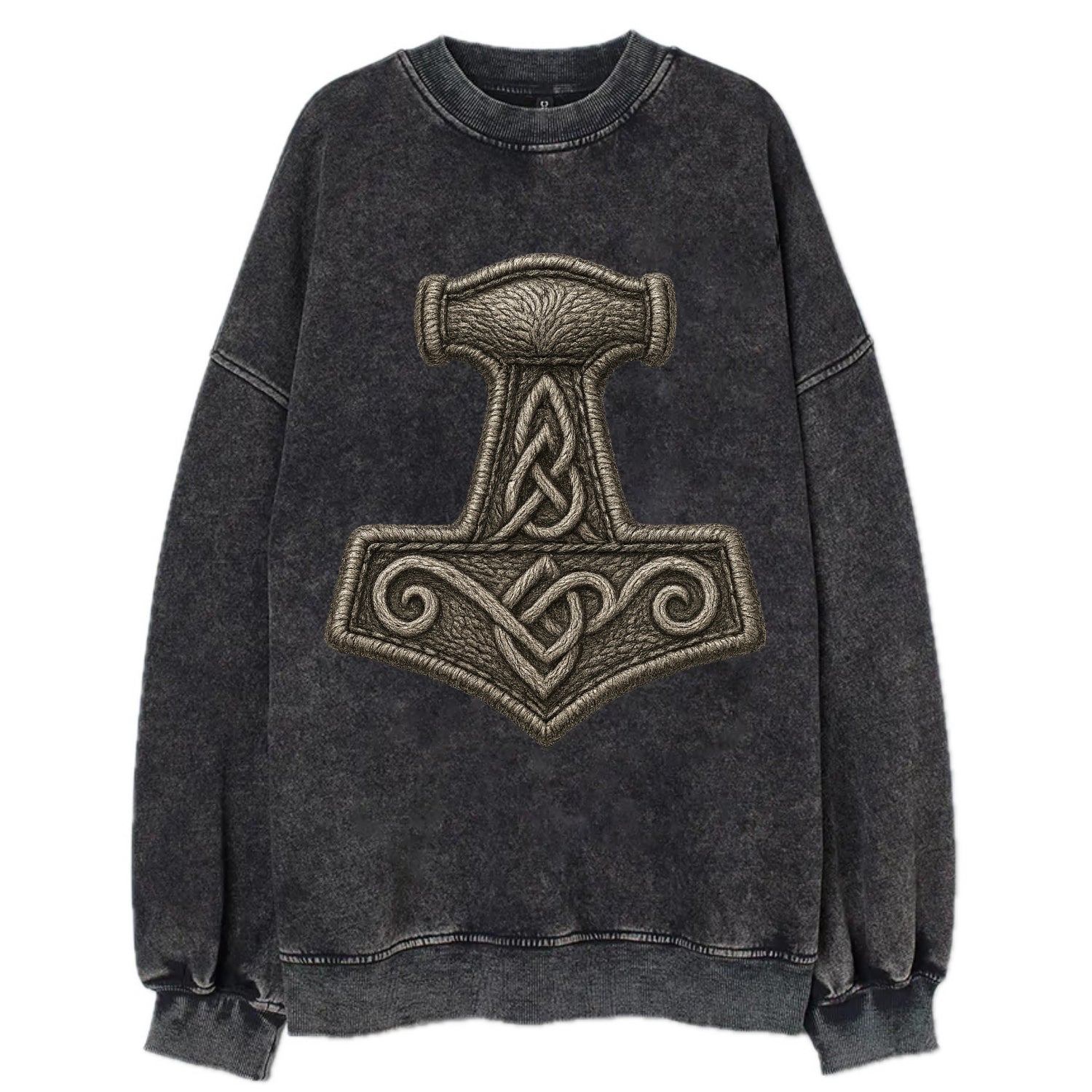 Mjolnir  - Vintage Sweatshirt - Black