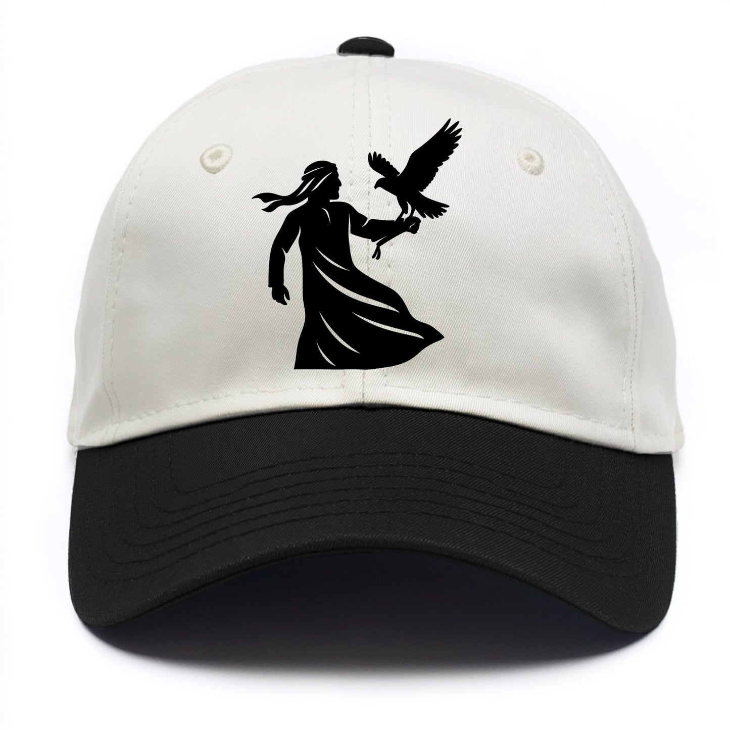 Arabian falconer with bird - Two Tone Cap - Black