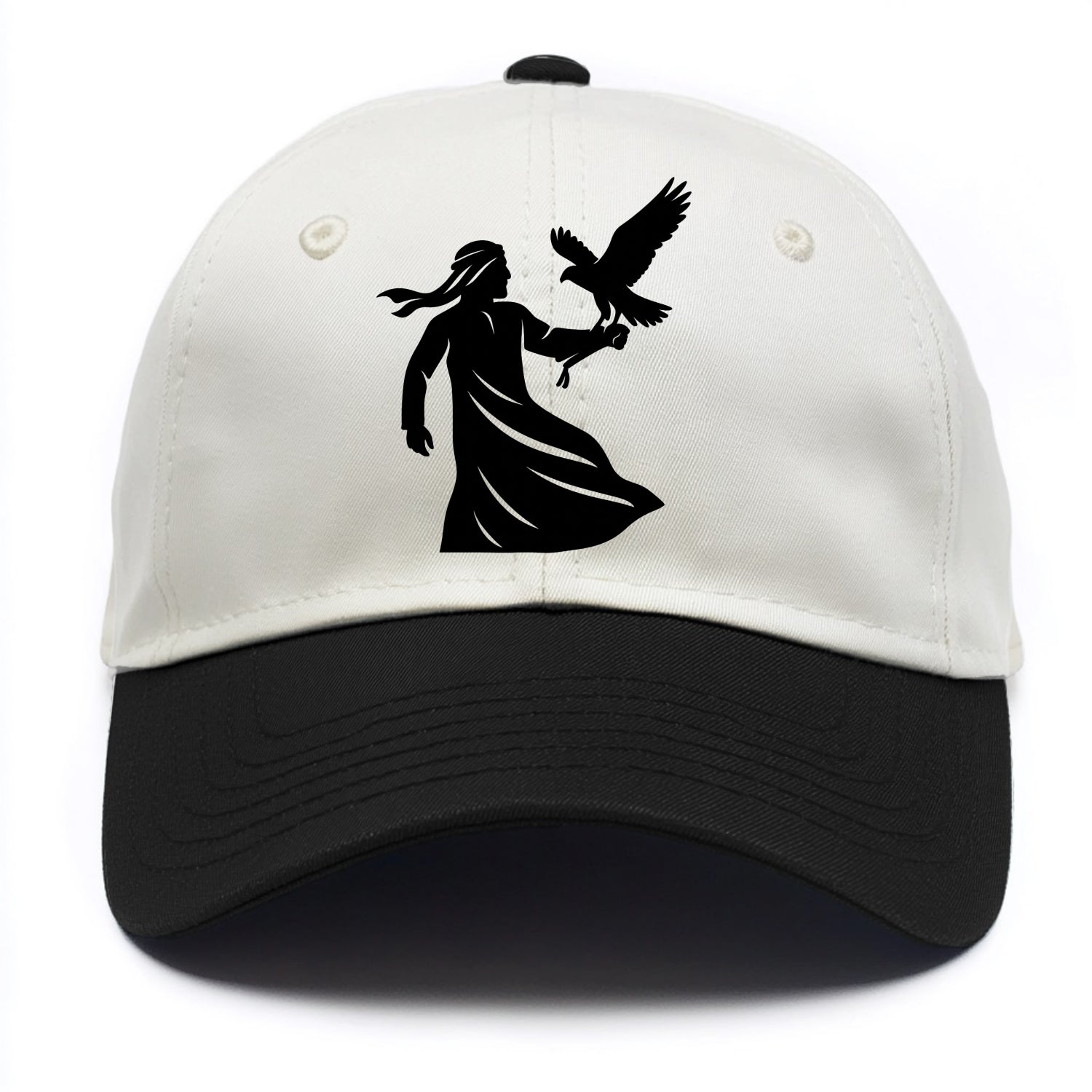 Arabian falconer with bird - Two Tone Cap - Black