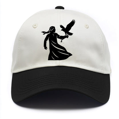 Arabian falconer with bird - Two Tone Cap - Black