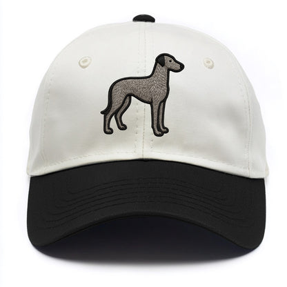 Scottish Deerhound - Trendy hound silhou - Two Tone Cap - Black