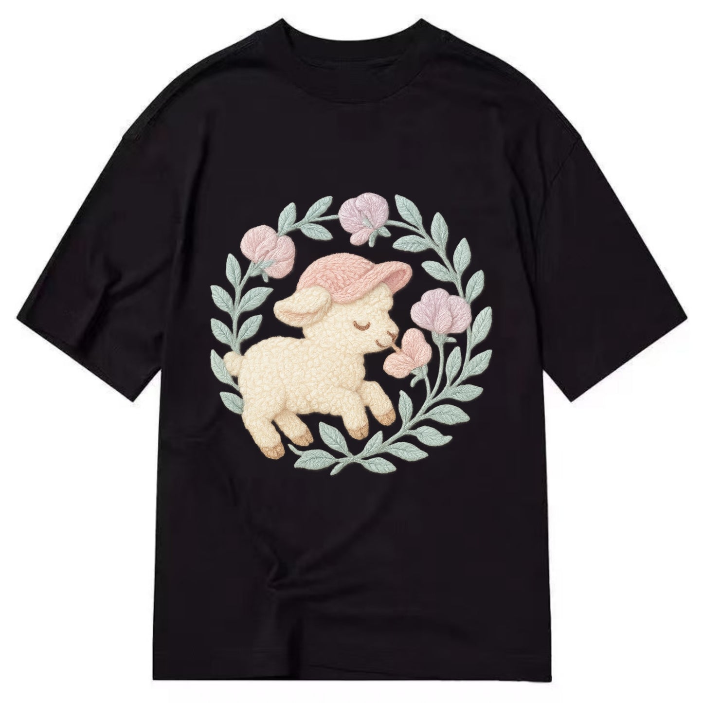 Lamb Sweet Peas  - Classic T-shirt - Black