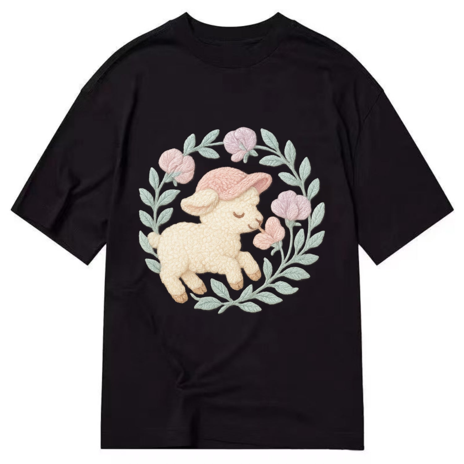 Lamb Sweet Peas  - Classic T-shirt - Black