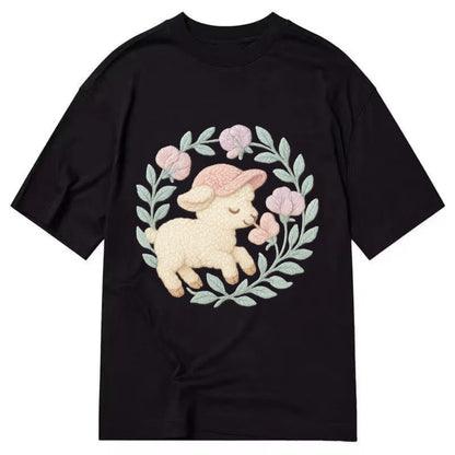 Lamb Sweet Peas  - Classic T-shirt - Black