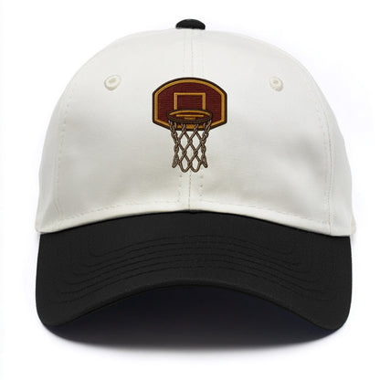 Basketball Hoop  - Two Tone Cap - Black