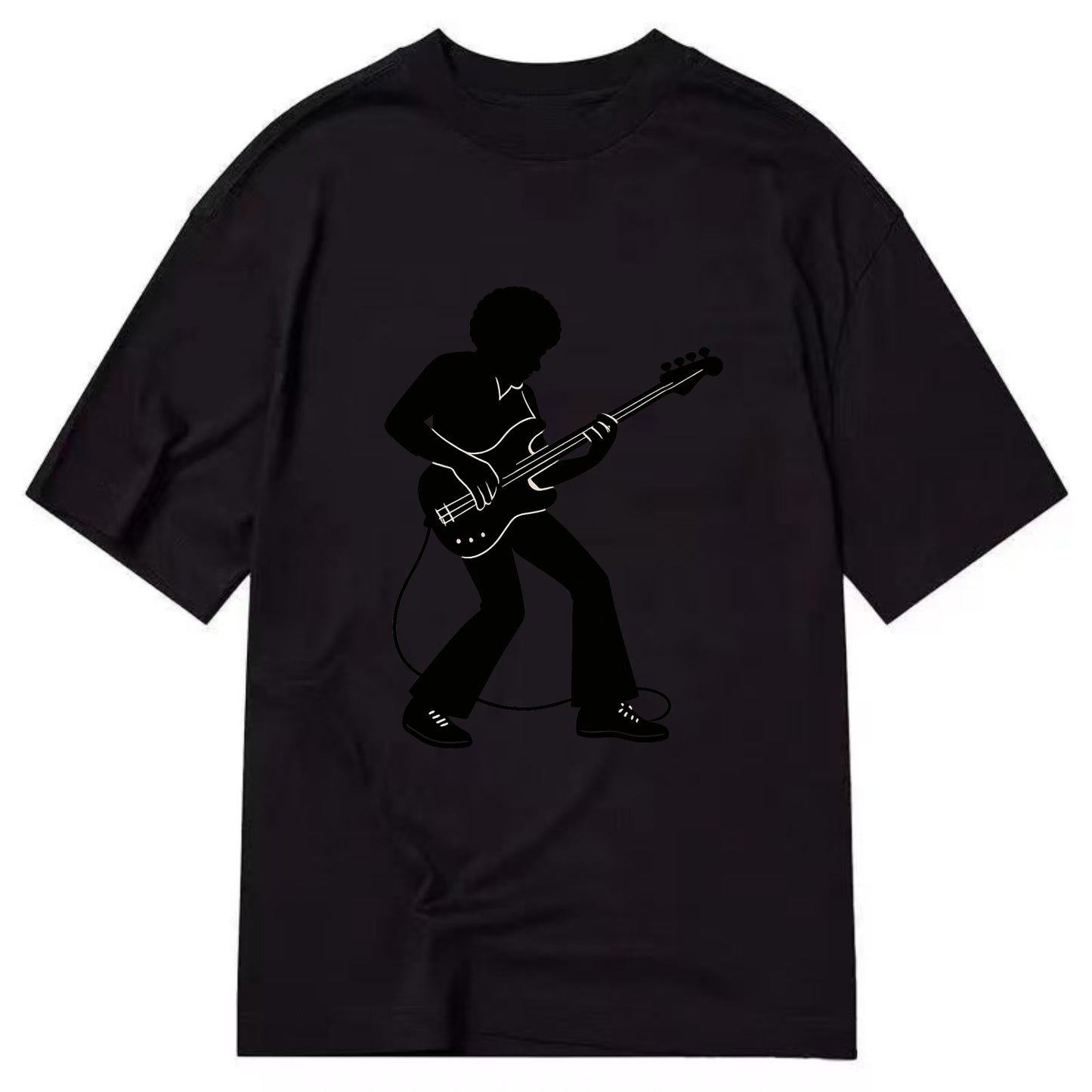 Bass guitarist slap technique - Classic T-shirt - Black