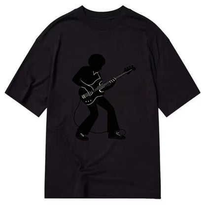 Bass guitarist slap technique - Classic T-shirt - Black