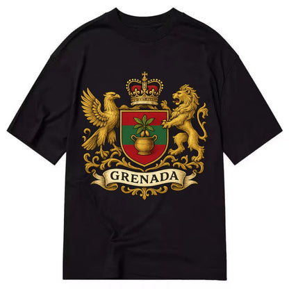 Grenada Heritage Badge  - Classic T-shirt - Black