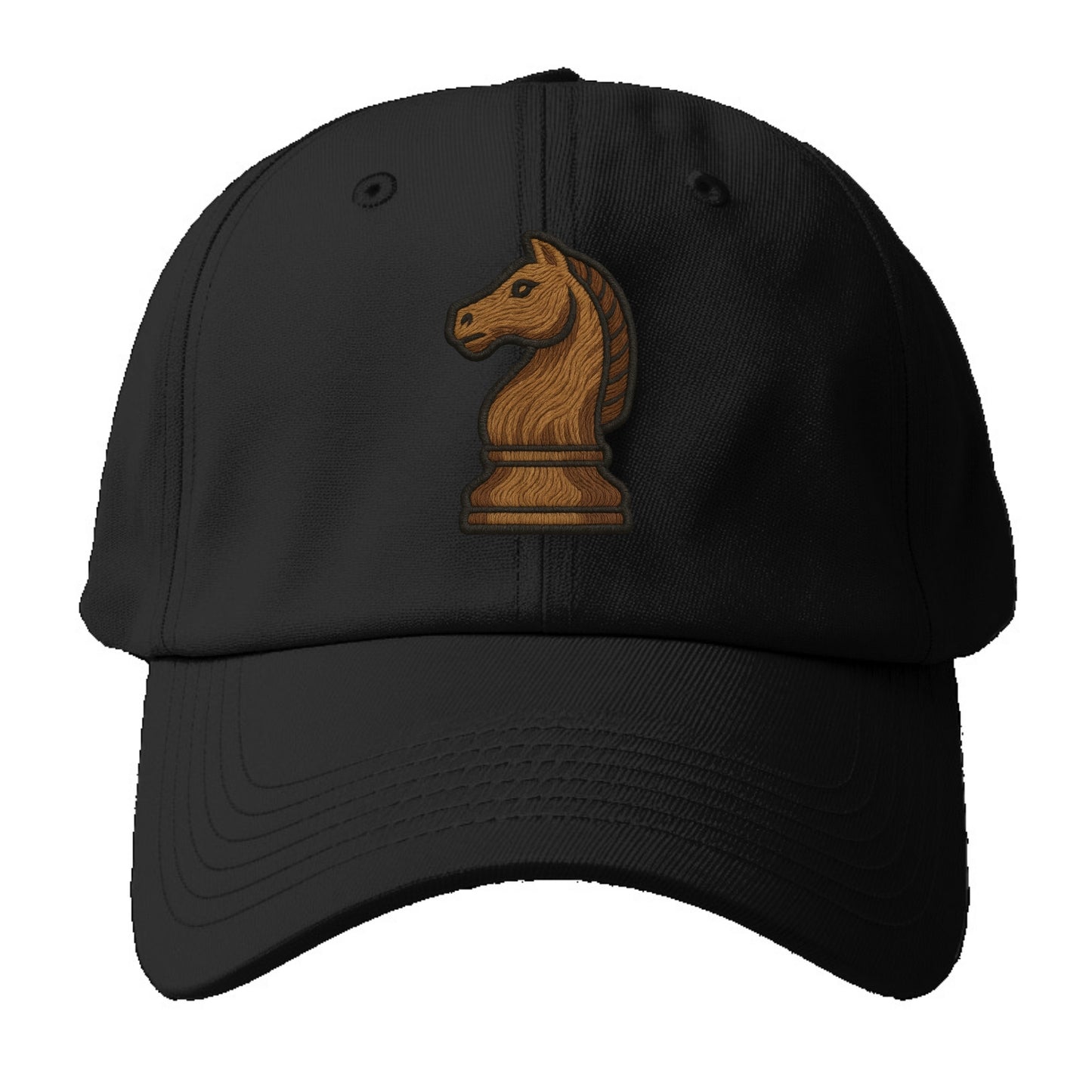 Chess Knight  - Baseball Cap For Big Heads - Black