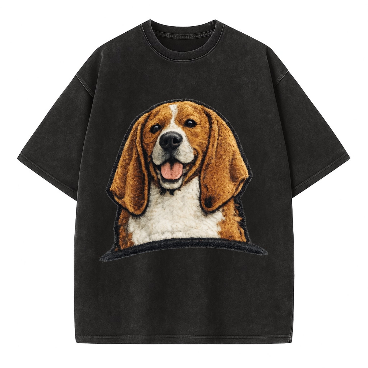Buddy Beagle - Vintage T-shirt - Black