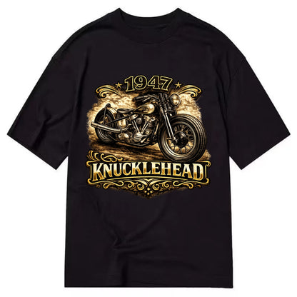 1947 Knucklehead Bobber - Classic T-shirt - Black