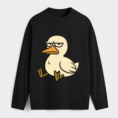 The Duck Judging Silently - Classic Long Sleeve Shirt - Black