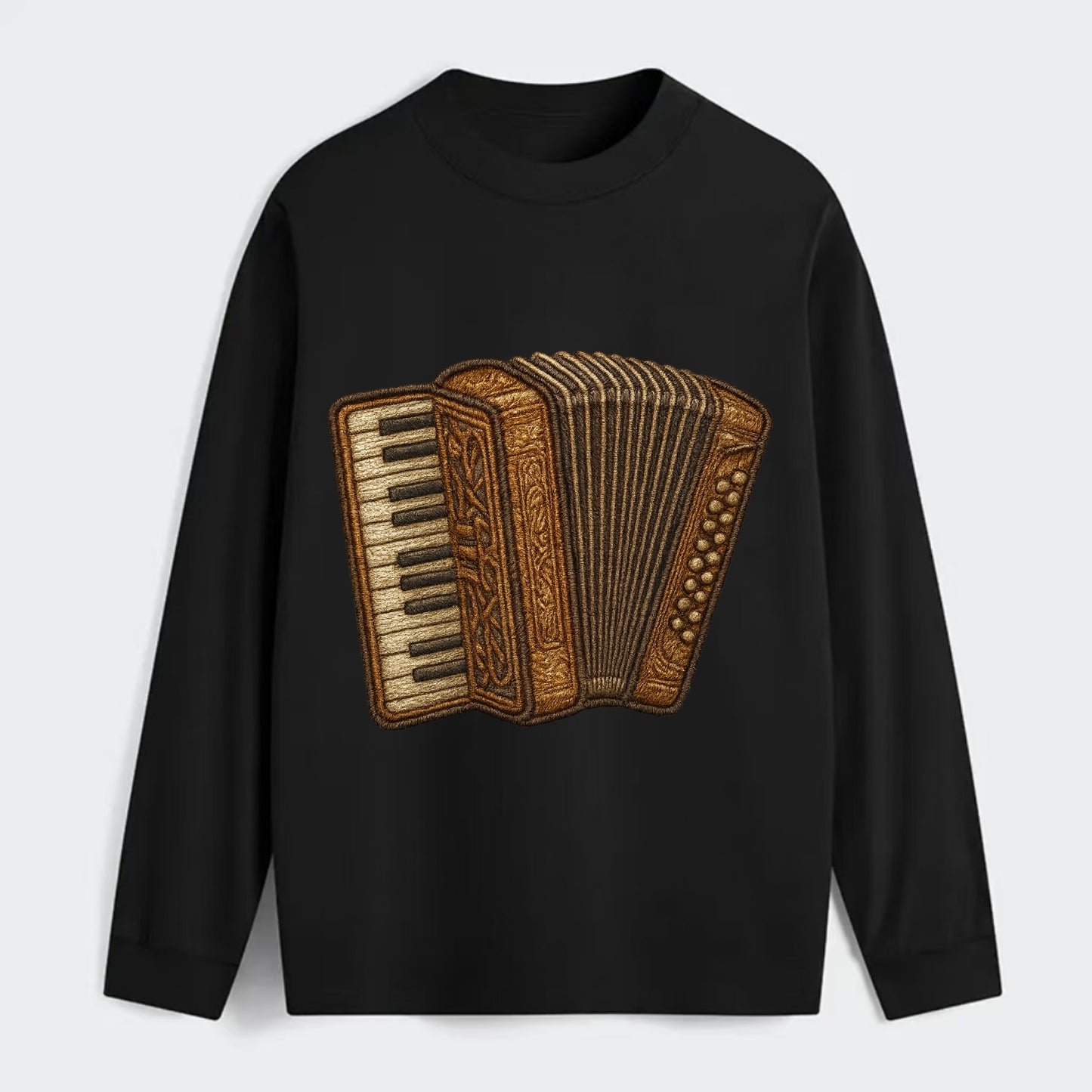 Accordion  - Classic Long Sleeve Shirt - Black