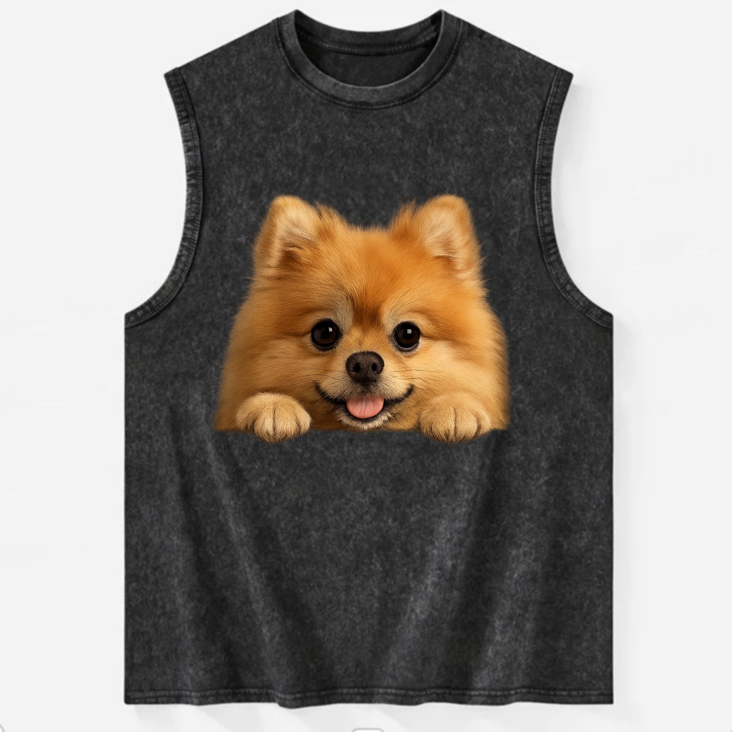 Pomeranian  - Vintage Washed Tank - Black