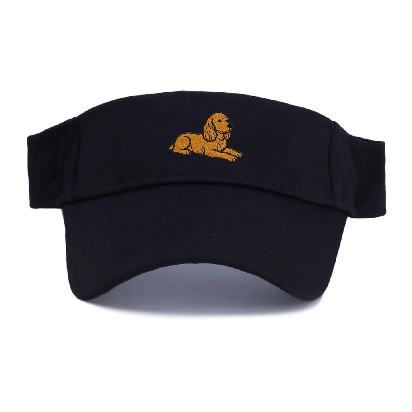 Cocker Spaniel - Golden colored relaxed Visor - Black
