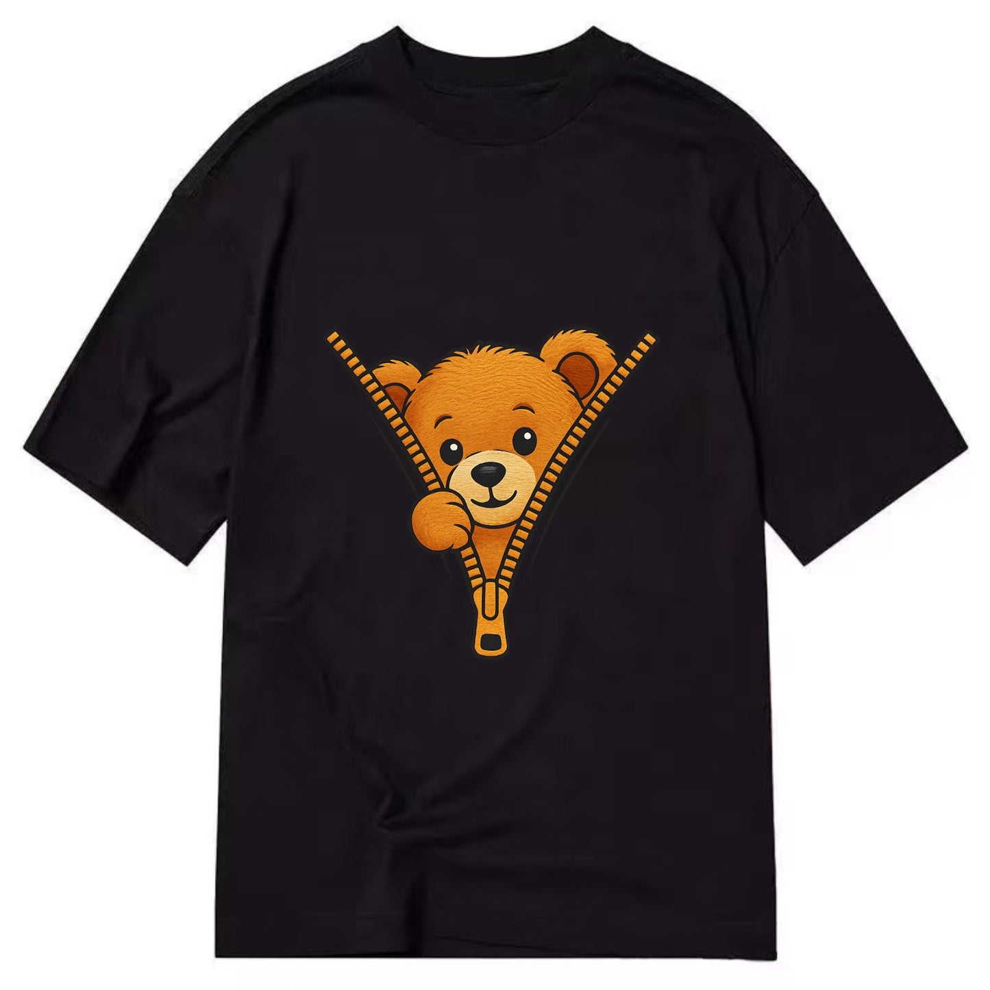 zipper bear - Classic T-shirt - Black