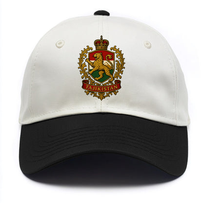 Tajikistan Heritage Badge  - Two Tone Cap - Black