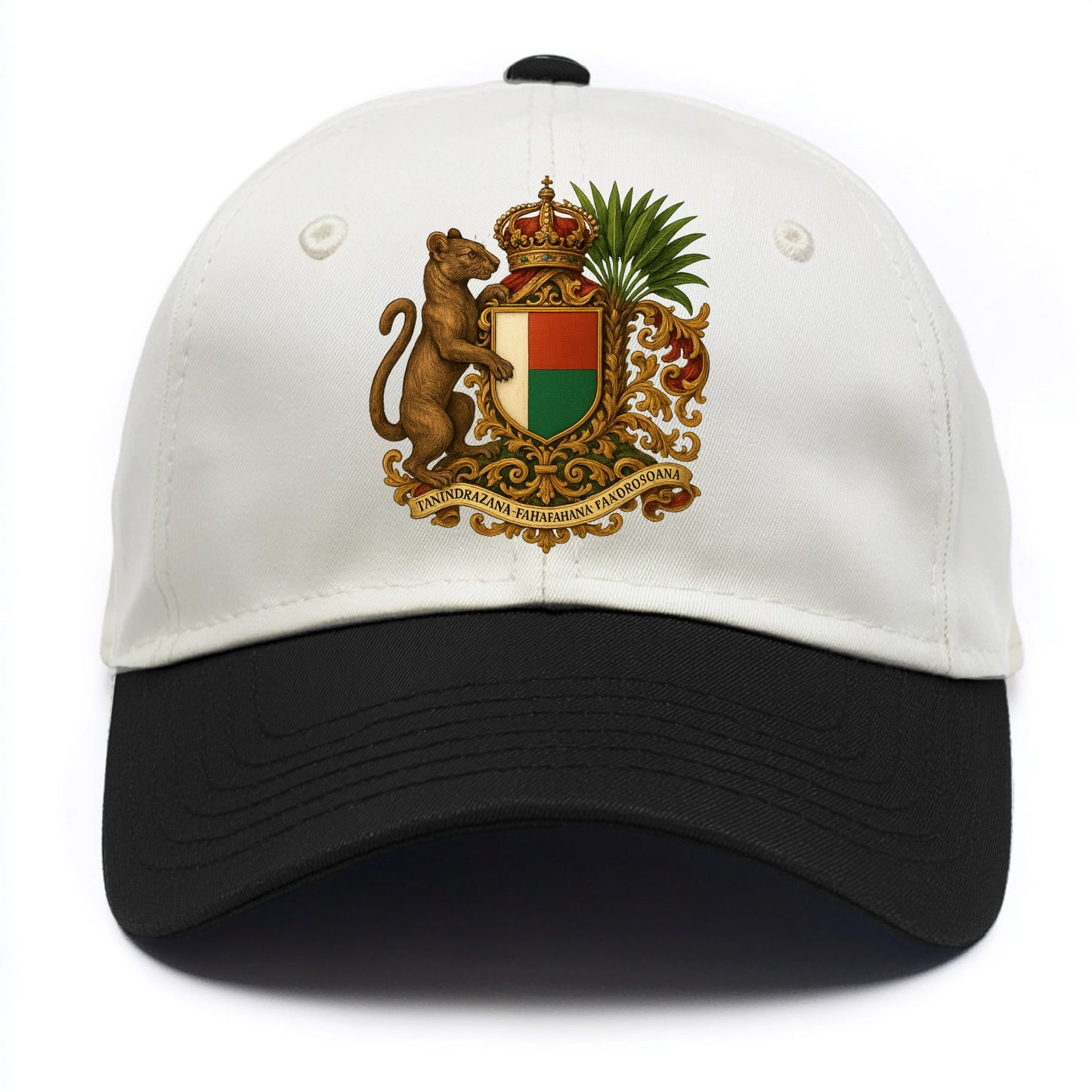 Madagascar Fossa Hunter  - Two Tone Cap - Black