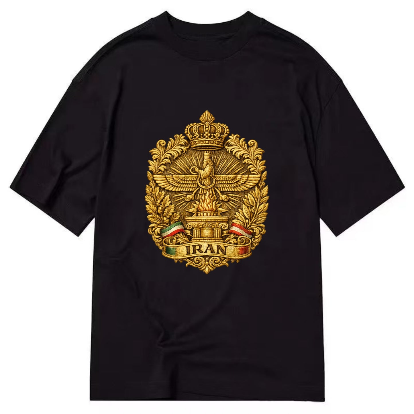 Iran Fire Temple Emblem - Classic T-shirt - Black