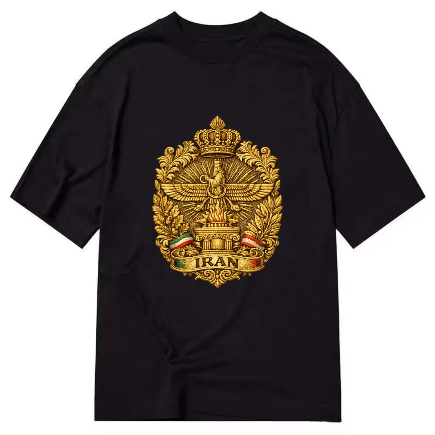 Iran Fire Temple Emblem - Classic T-shirt - Black