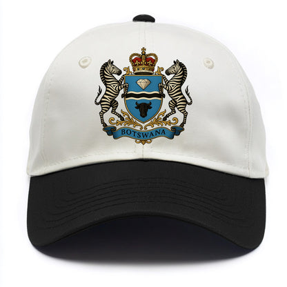 Botswana Heritage Badge  - Two Tone Cap - Black
