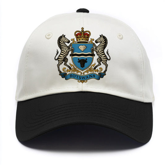 Botswana Heritage Badge  - Two Tone Cap - Black