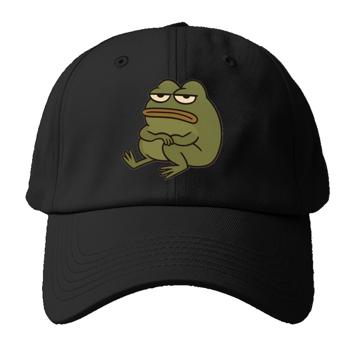 The Frog Judges Silently - Baseball Cap - Black