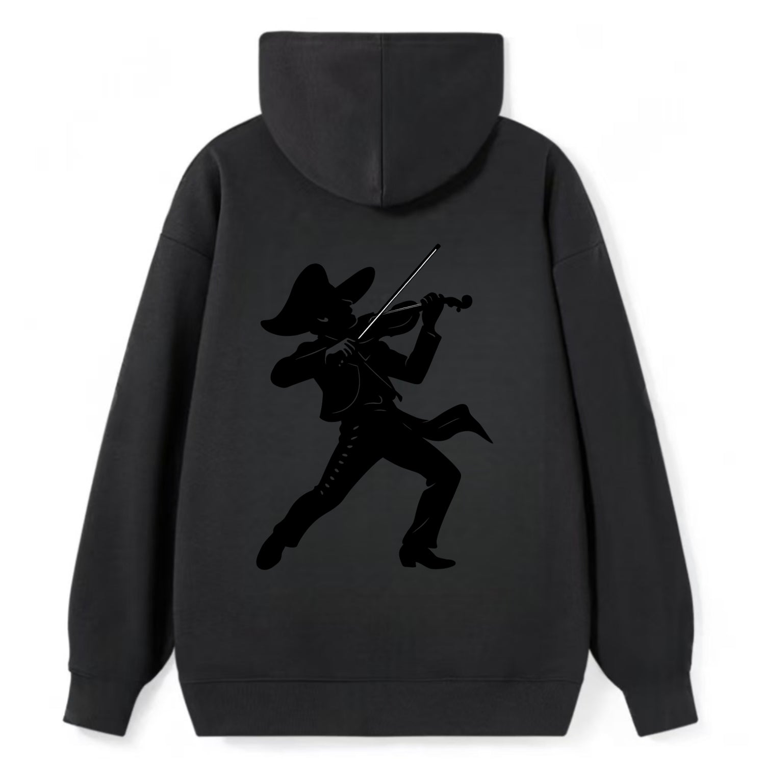 Mariachi violinist passionate performance - Classic Pullover Hoodie - Black