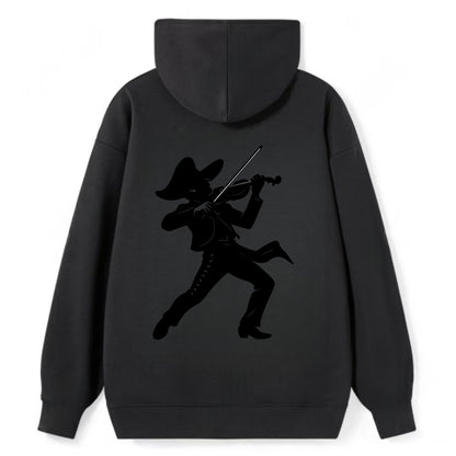 Mariachi violinist passionate performance - Classic Pullover Hoodie - Black