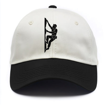 Rock climber reaching for the next hold - Two Tone Cap - Black