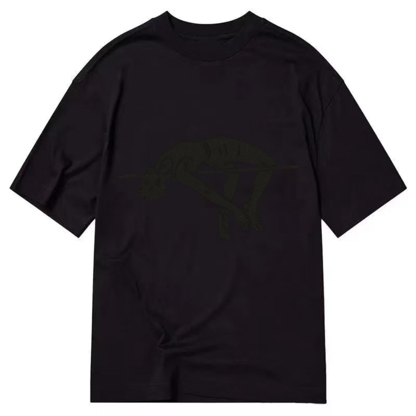 High jumper arching over bar - Classic T-shirt - Black