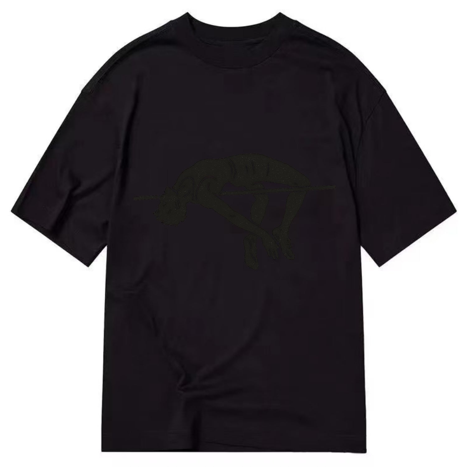 High jumper arching over bar - Classic T-shirt - Black