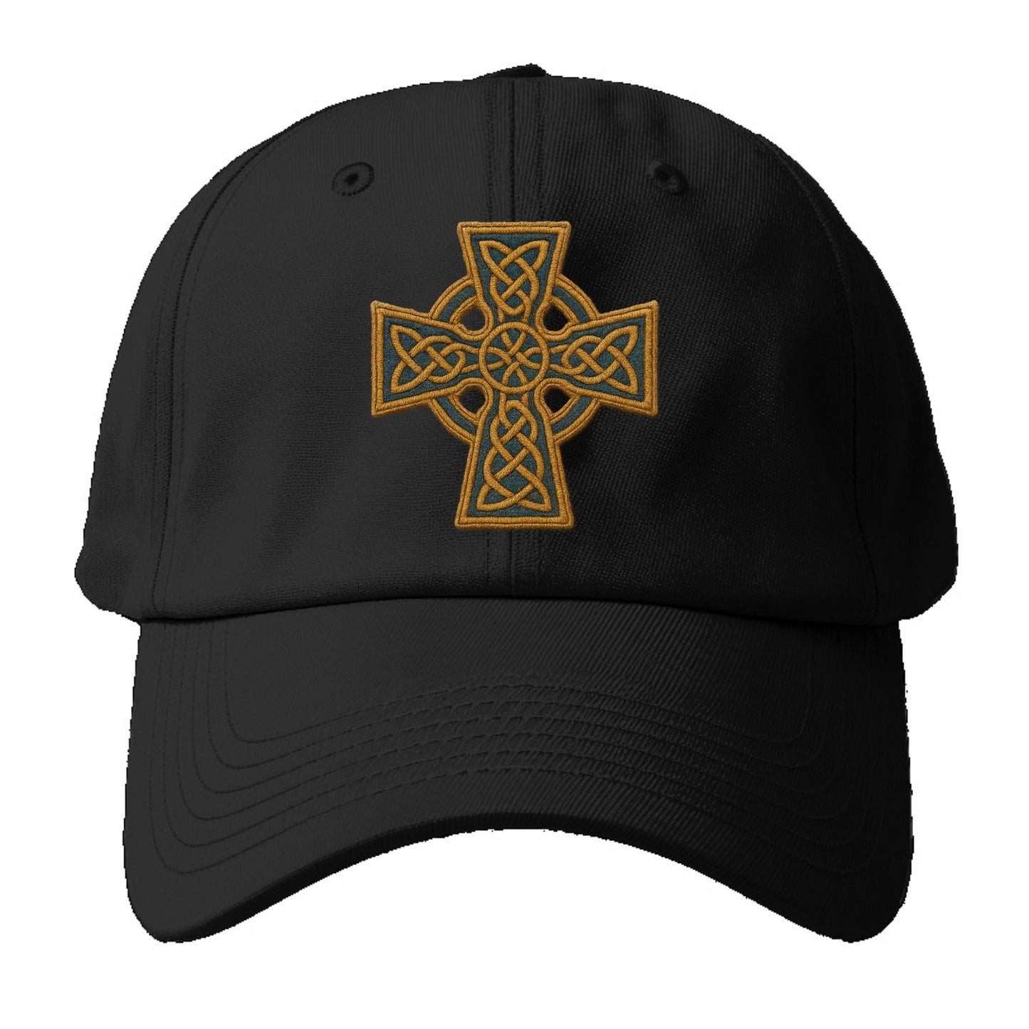 Book Of Kells Cross - Baseball Cap For Big Heads - Black