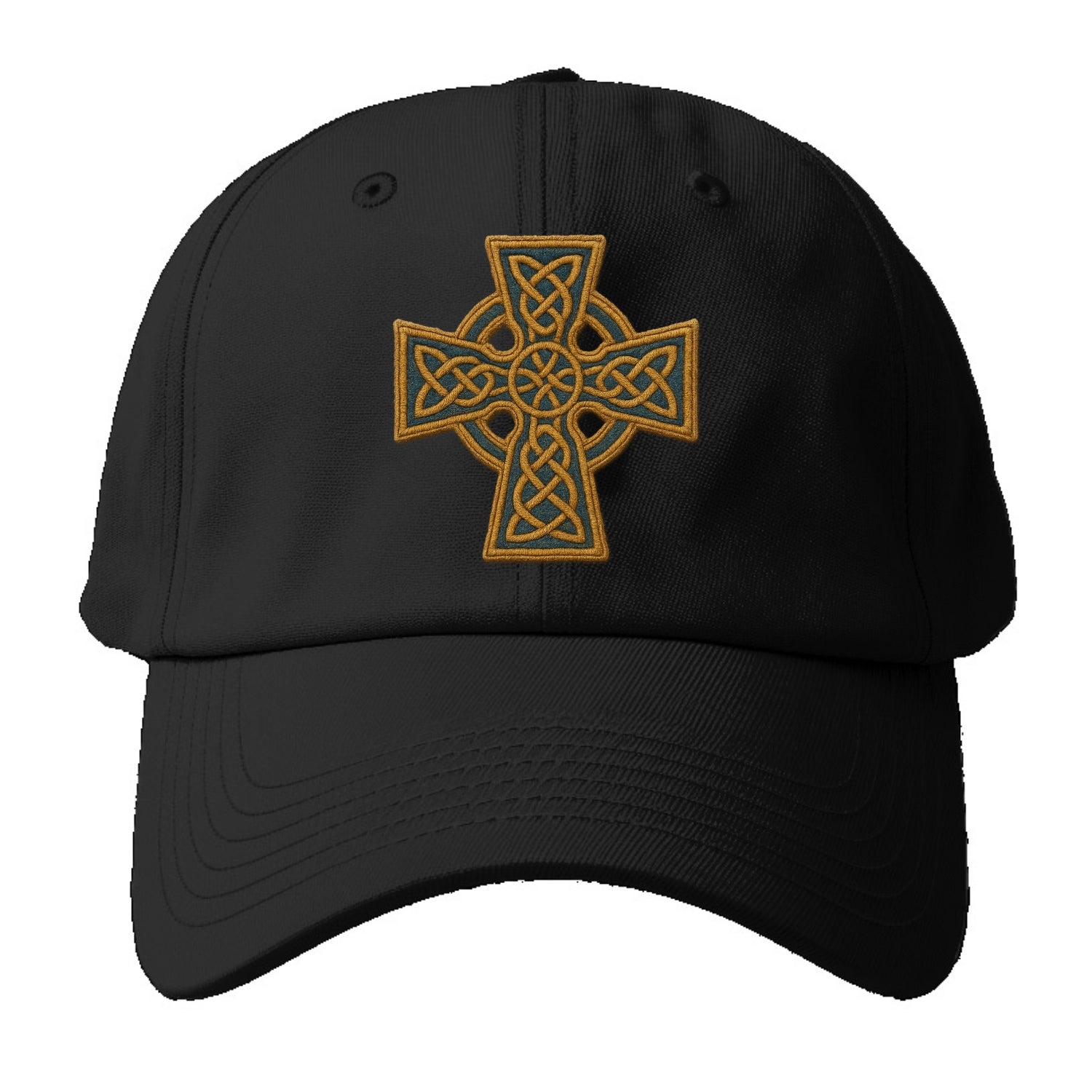 Book Of Kells Cross - Baseball Cap For Big Heads - Black