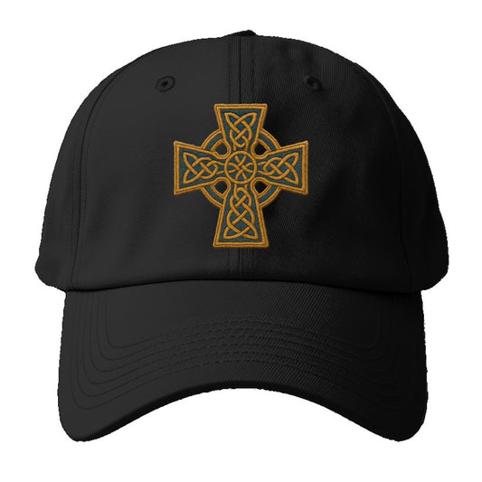 Book Of Kells Cross - Baseball Cap For Big Heads - Black