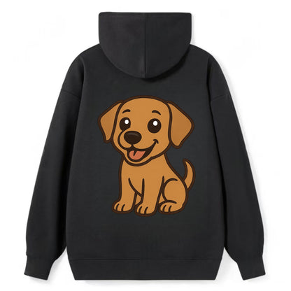 Labrador - Happy panting expression - Classic Pullover Hoodie - Black